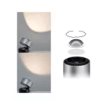 PAULMANN Aldan Lampa stołowa LED ściemniana 1x3,5W 230V Czarny/Szczotkowane Aluminium