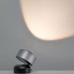 PAULMANN Aldan Lampa stołowa LED ściemniana 1x3,5W 230V Czarny/Szczotkowane Aluminium
