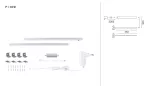 Zestaw opraw podszafkowych SET LINE DIM PIR 2x4W 2x350lm 350mm 2700K-6500K 230V biały matowy / aluminium