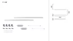 Zestaw uzupełniający opraw podszafkowych LED LINE DIM PIR 2x4W 2x350lm 350mm 30000K 24V chrom matowy / aluminium