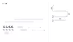 Zestaw uzupełniający opraw podszafkowych LED LINE DIM PIR 2x4W 2x350lm 350mm 30000K 24V biały matowy / aluminium