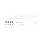 Zestaw uzupełniający opraw podszafkowych LED LINE DIM PIR 2x4W 2x350lm 350mm 2700K-6500K 24V biały matowy / aluminium
