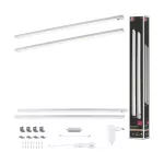 Zestaw opraw podszafkowych SET LINE DIM PIR 2x6W 2x500lm 550mm 3000K 230V/24V chrom matowy / aluminium