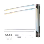 Zestaw opraw podszafkowych LED LINE DIM PIR 2x6W 2x500lm 550mm 2700K-6500K 230V/24V chrom matowy / aluminium