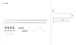 Zestaw opraw podszafkowych LED LINE DIM PIR 2x6W 2x500lm 550mm 2700K-6500K 230V/24V chrom matowy / aluminium