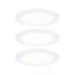 Zestaw opraw meblowych do wbudowania EBL SET 3x2,5W 3x180lm 3000K 12V biały / tworzywo sztuczne
