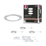 Zestaw opraw meblowych do wbudowania EBL SET 3x2,5W 3x180lm 3000K 12V żelazo szczotkowane / tworzywo sztuczne