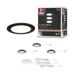 Zestaw opraw meblowych do wbudowania EBL SET 3x2,5W 3x180lm 3000K 12V czarny matowy / tworzywo sztuczne