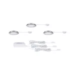Zestaw opraw meblowych do wbudowania EBL SET 3x2,5W 3x180lm 3000K 12V chrom / tworzywo sztuczne