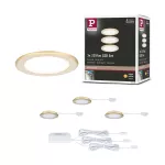 Zestaw opraw meblowych do wbudowania EBL SET 3x2,5W 3x180lm 3000K 12V złoty matowy / tworzywo sztuczne