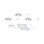 Zestaw opraw meblowych do wbudowania EBL SET 3x2,5W 3x180lm 4000K 12V żelazo szczotkowane / tworzywo sztuczne