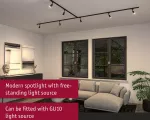Reflektor na szynoprzewód URail LUX DIM GU10 max.10W czarny matowy / tworzywo sztuczne
