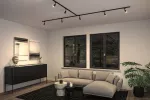 Reflektor na szynoprzewód URail LUX DIM GU10 max.10W czarny matowy / tworzywo sztuczne