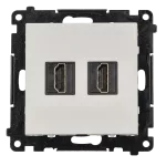 SIMON 55 WMDA-P95XX9-111 Gniazdo HDMI 2.1 podwójne (moduł); Biały mat