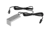 WŁĄCZNIK DOTYKOWY KRAWĘDZIOWY ŚCIEMNIALNY BORD, 12V/3A/36W, 24V/3A/72W, Z PRZEWODAMI 2X2m Z MINI AMP, SREBRNY