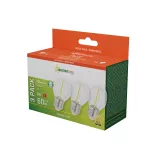 LED KULKA E-27 230V 1W COG WW CLEAR SPECTRUM 3-PACK