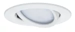 PAULMANN Oprawa do wbudowania NOVA PLUS COIN LED DIM wychylna 6W 470lm 93mm 2700K IP65 230V biały mat