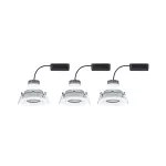PAULMANN Oprawa do wbudowania NOVA PLUS COIN LED DIM wychylna zestaw 3x6W 470lm 93mm 2700K IP65 230V biały mat