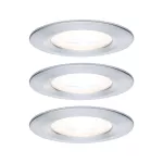 PAULMANN Oprawa do wbudowania NOVA LED DIM stała zestaw 3xGU10 6.5W 460lm 78mm 2700K IP44 230V aluminium