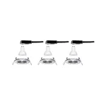 PAULMANN Oprawa do wbudowania NOVA LED DIM stała zestaw 3xGU10 6.5W 460lm 78mm 2700K IP44 230V chrom