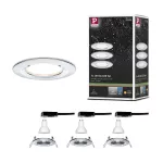 PAULMANN Oprawa do wbudowania NOVA LED DIM stała zestaw 3xGU10 6.5W 460lm 78mm 2700K IP44 230V chrom