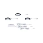 Zestaw opraw meblowych do wbudowania EBL SET 3x2,5W 3x180lm 4000K 12V czarny matowy / tworzywo sztuczne