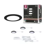 Zestaw opraw meblowych do wbudowania EBL SET 3x2,5W 3x180lm 4000K 12V czarny matowy / tworzywo sztuczne
