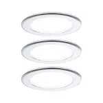 Zestaw opraw meblowych do wbudowania EBL SET 3x2,5W 3x180lm 4000K 12V chrom / tworzywo sztuczne