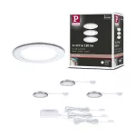 Zestaw opraw meblowych do wbudowania EBL SET 3x2,5W 3x180lm 4000K 12V chrom / tworzywo sztuczne