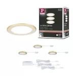 Zestaw opraw meblowych do wbudowania EBL SET 3x2,5W 3x180lm 4000K 12V złoty matowy / tworzywo sztuczne
