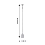 Oprawa zwieszana URail PENDEL COVER GU10 max.10W chrom matowy / tworzywo sztuczne