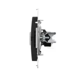 SIMON 54 WMDK-0600xx-049 Gniazdo komputerowe RJ45 kategoria 5e + telefoniczne RJ12 (moduł); czarny mat