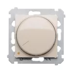 SIMON 54 WMDS-004xL2-041 Ściemniacz obrotowy dwubiegunowy do LED ściemnialnych 230V (moduł) 5-215W; kremowy Wymagana instalacja 4-przewodowa