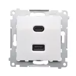 SIMON 54 WMDZ-EC2CAQ-011 Ładowarka USB C+A (moduł), 30W, 230V; biały