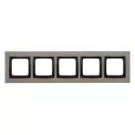 SIMON 54 NATURE WMDZ-0150xS-098 Ramka 5-krotna Nature-Beton, CZARNY CHARAKTER, IP20/IP44. (IP44-należy zastosować uszczelkę ramki DUN5)