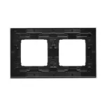 SIMON 54 NATURE WMDZ-0120xS-082 Ramka 2-krotna Nature-Metal, INOX NERO, IP20/IP44. (IP44-należy zastosować zestaw uszczelek DUN2)