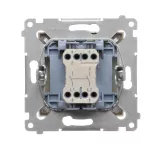 SIMON 54 WMDL-020xxx-044 Łącznik dwubiegunowy (moduł) 10AX, 250V~, szybkozłącza; złoty mat