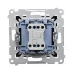 SIMON 54 WMDL-0600xx-049 Łącznik schodowy bez piktogramu (moduł) 10AX, 250V~, szybkozłącza; czarny mat