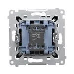 SIMON 54 WMDL-06112x-049 Łącznik schodowy z podświetleniem LED bez piktogramu (moduł) 16AX, 250V~, zaciski śrubowe; czarny mat