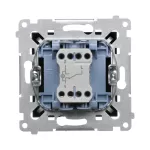 SIMON 54 WMDL-0610xU-049 Łącznik schodowy z podświetleniem LED bez piktogramu (moduł) 10AX, 250V~, szybkozłącza; czarny mat