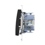 SIMON 54 WMDL-0710xx-049 Łącznik krzyżowy z podświetleniem LED bez piktogramu (moduł) 10AX, 250V~, szybkozłącza; czarny mat