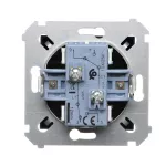 SIMON 54 WMDL-06020x-049 Łącznik schodowy podwójny bez piktogramu (moduł) 10AX, 250V~, zaciski śrubowe; czarny mat
