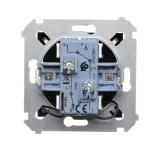 SIMON 54 WMDL-06120x-049 Łącznik schodowy podwójny z podświetleniem bez piktogramu (moduł) 10AX, 250V~, zaciski śrubowe; czarny mat