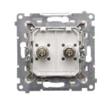 SIMON 54 WMDE-012000-044 Gniazdo ekwipotencjalne podwójne (moduł); złoty mat