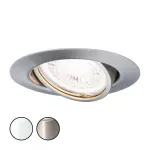 PAULMANN Base Coin oprawa wbudowana ruchoma LED 3-st ściemnianie 3x5W 230V GU10 51mm Żelazo Szczotkowane/Metal