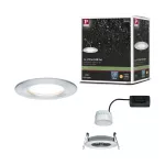 PAULMANN Oprawa do wbudowania NOVA COIN LED stała 6W 470lm 78mm 2700K IP44 230V aluminium