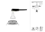 PAULMANN Oprawa do wbudowania NOVA LED DIM wychylna GU10 6.5W 460lm 84mm 2700K IP23 230V szczotkowane żelazo