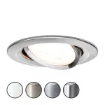 PAULMANN Oprawa do wbudowania NOVA LED DIM wychylna GU10 6.5W 460lm 84mm 2700K IP23 230V szczotkowane żelazo