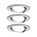PAULMANN Oprawa do wbudowania NOVA LED DIM wychylna GU10 6.5W 460lm 84mm 2700K IP23 230V szczotkowane żelazo