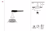 PAULMANN Oprawa do wbudowania NOVA LED DIM wychylna GU10 6.5W 460lm 84mm 2700K IP23 230V szczotkowane żelazo